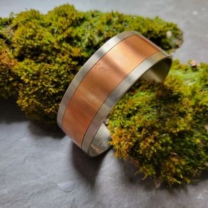 Wide Coppercraft Guild Cuff Bracelet